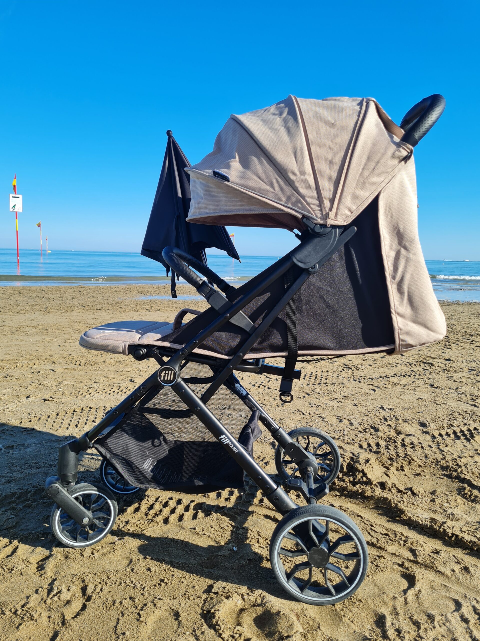 Fillikid Fill Rover Buggy am Strand – unser Urlaubsbuggy im Test